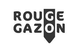 Logo rouge gazon