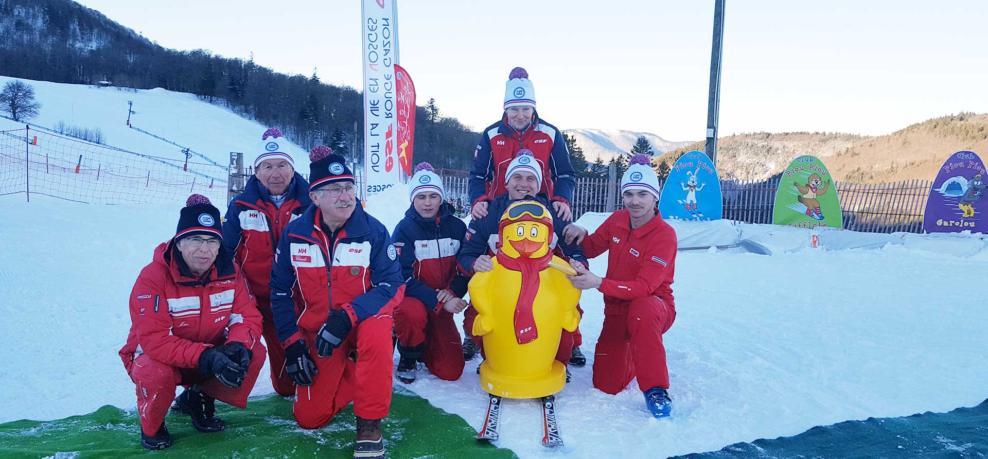 Les monitrices et moniteurs de ski du Rouge Gazon