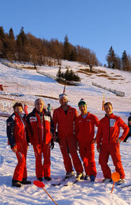 Les moniteurs de l'école du ski Français